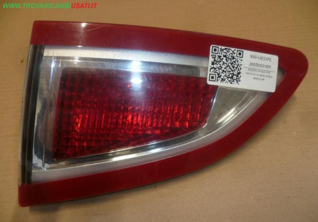 FANALE POST. PARTE INT. D. BORDO ROSSO 265550018R  Parti elettriche  Fanaleria  Fanali  Fanale post. sx. RENAULT - SCENIC X-Mod - 01-08-2009 - 01-10-2