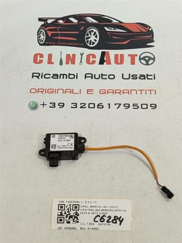 CENTRALINA IMMOBILIZER OPEL Meriva 3° Serie 13257534 A14NEL benzina 1364 (10) - Foto 2