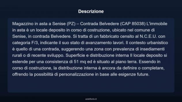 Immobile in asta di 51 m² in vendita a Senise - Foto 3