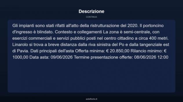 Immobile in asta di 85 m² in vendita a Linarolo - Foto 13