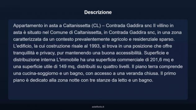 Immobile in asta di 201 m² con più di 5 locali in vendita a Caltanissetta - Foto 4