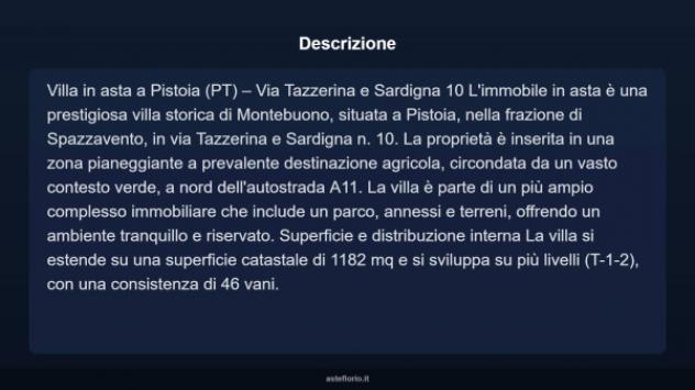 Immobile in asta di 1182 m² con più di 5 locali in vendita a Pistoia - Foto 4