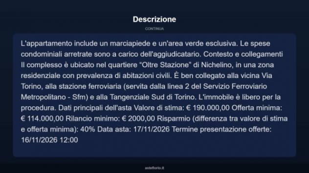 Immobile in asta di 91 m² in vendita a Nichelino - Foto 14