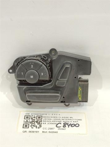 INTERRUTTORE PULSANTE REGOLATORE SEDILE SX MERCEDES CLK Coupé W209 A1648704310 642940 (02)