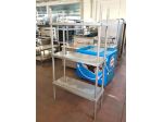scaffalatura in acciaio inox a 3 ripiani usata
