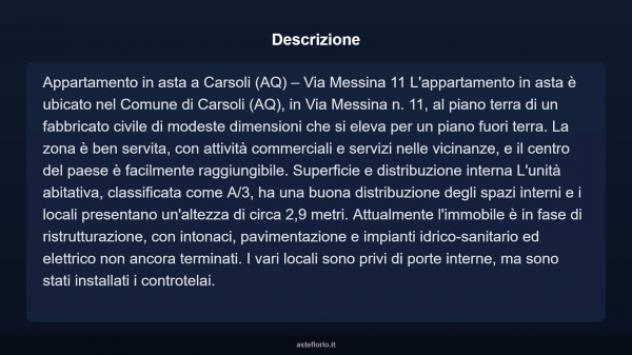 Immobile in asta di 76 m² in vendita a Carsoli - Foto 3