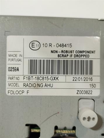 AUTORADIO FORD B - Max Berlina F1BT-18C815-GXK M1JA (12) - Foto 3