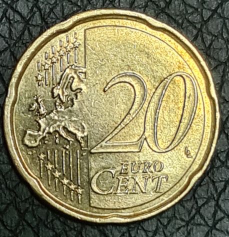 Moneta 20 eurocent Malta 2008 Con F nella Stella - Foto 2