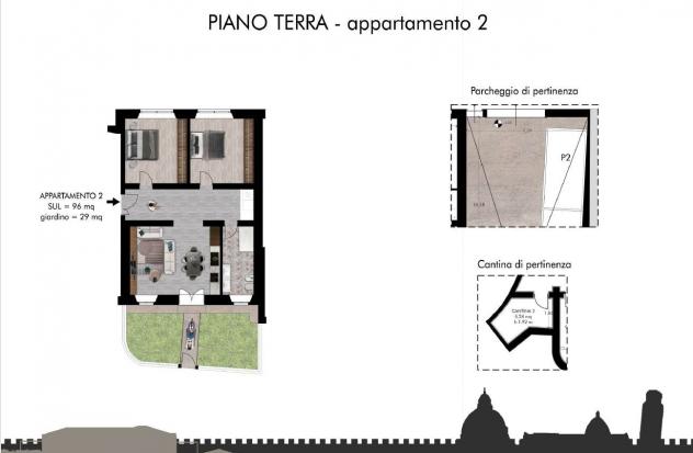 Appartamento in Vendita in zona CENTRO STORICO con giardino - Foto 2