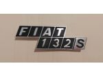 Fregio scritta Fiat 132S in metallo da montare come nuovo