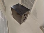 Vendo cassettiera in acciaio nero con ruote