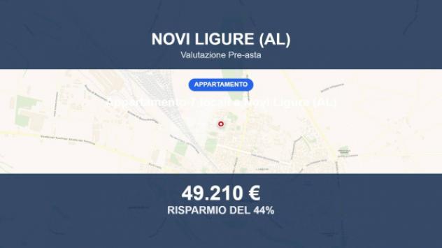 Immobile in asta di 110 m² con più di 5 locali e box auto in vendita a Novi Ligure