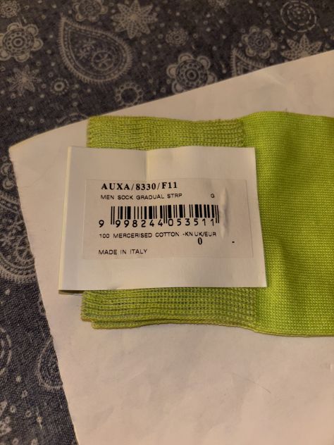 CALZE NUOVE DA UOMO FIRMATE ORIGINALI PAUL SMITH,MADE IN ITALY,IN COTONE,TAGLIA - Foto 10