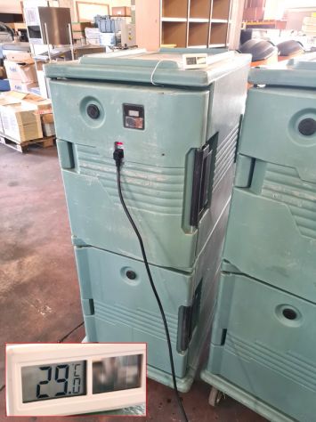 3 carrelli isotermici isolati Cambro usati - Foto 3