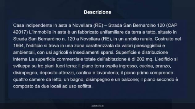 Immobile in asta di 202 m² con più di 5 locali e box auto in vendita a Novellara - Foto 17