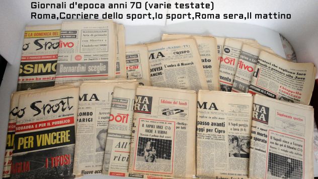 Giornali d'epoca (varie date e testate) anni 70