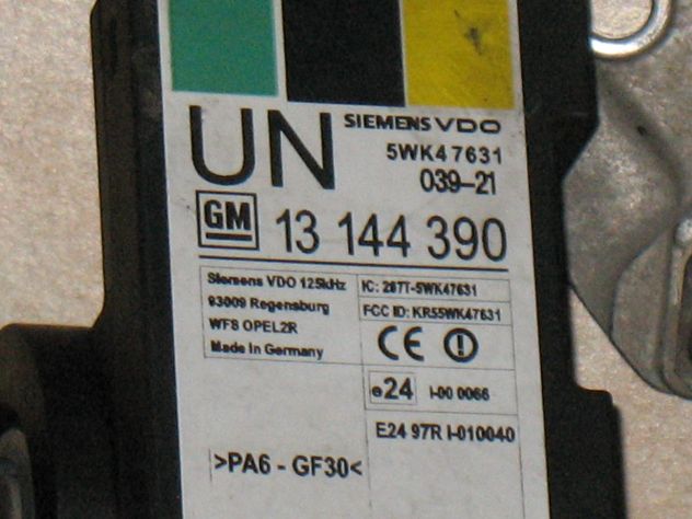 8980258289 KIT ECU OPEL ASTRA MERIVA IZUZU 1.7 98025828 13247085 BB 5WK48664G - Foto 4