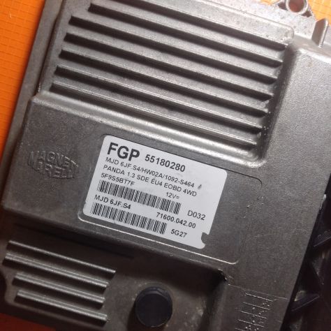 CENTRALINA MOTORE FIAT PANDA 1.3 JTD MAGNETI MARELLI MJD 6JF.S4, MJD6JFS4, FGP - Foto 6
