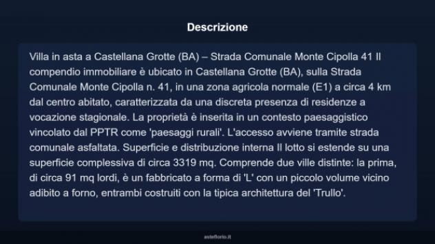 Immobile in asta di 3319 m² in vendita a Castellana Grotte - Foto 4