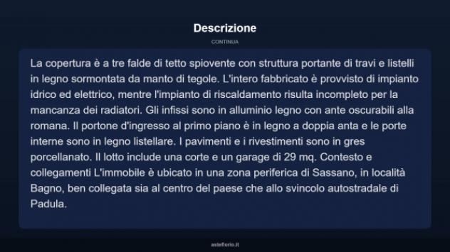 Immobile in asta di 165 m² con più di 5 locali e box auto in vendita a Sassano - Foto 12