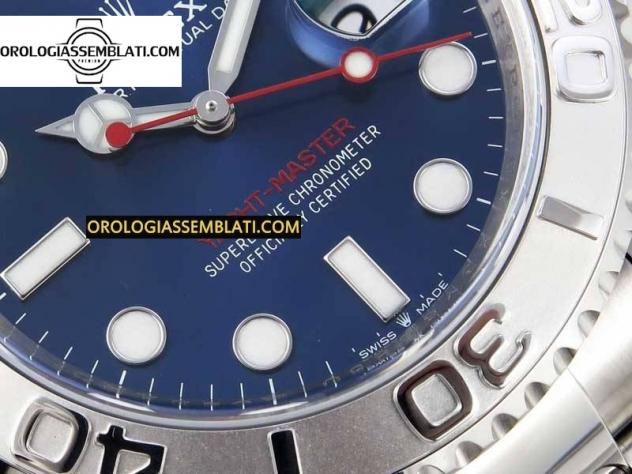 Replica Rolex YACHT-MASTER 126622 1:1 BEST EDITION QUADRANTE BLU IN ACCIAIO 904L SU BRACCIALE SS 3235 - Foto 14