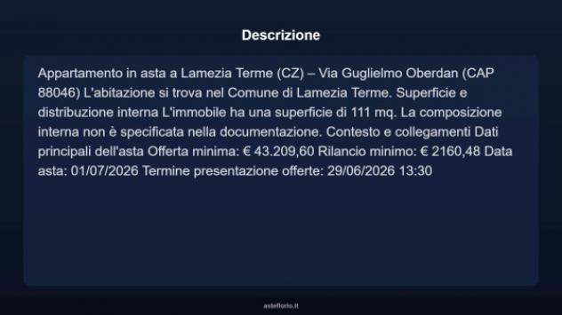 Immobile in asta di 111 m² in vendita a Lamezia Terme - Foto 3