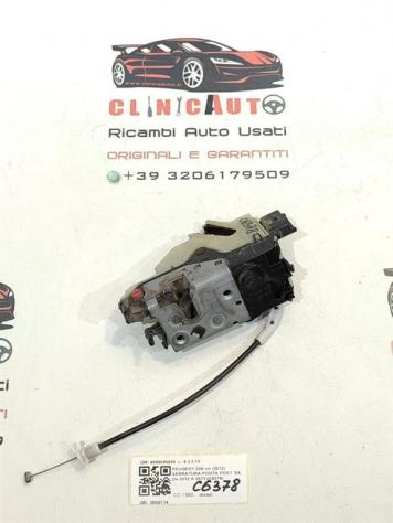 SERRATURA POSTERIORE SINISTRA PEUGEOT 208 Serie 9688080880 (1219) - Foto 2