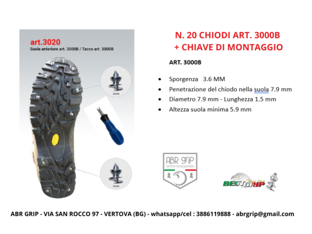 CHIODI ANTISCIVOLO STIVALI PESCA,WADING IDEALE ANCHE CON GHIACCIO/NEVE - Foto 3