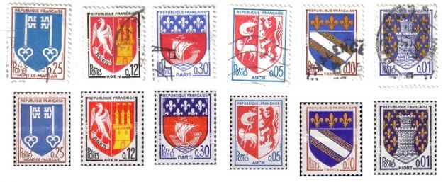 A128 - RARA VARITA' DI FRANCOBOLLI FRANCESI