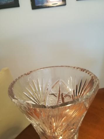 vaso portafiori vintage in cristallo - Foto 3