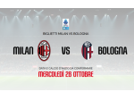 VENDO BIGLIETTI MILAN BOLOGNA 27-28-29 OTTOBRE 2026