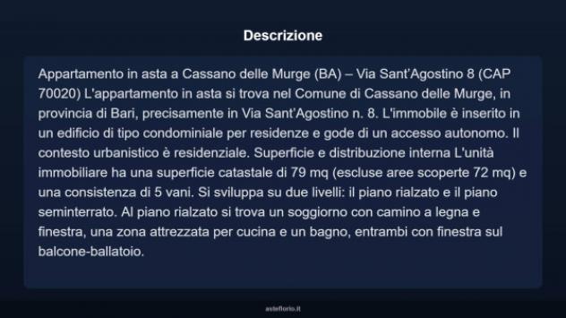 Immobile in asta di 79 m² in vendita a Cassano delle Murge - Foto 4