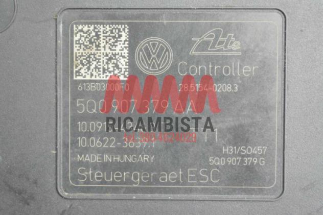 5Q0614517T Volkswagen Golf centralina gruppo pompa ABS - Foto 3