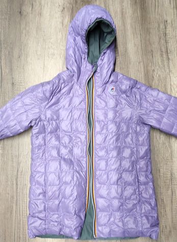 Giacca K-Way Sophie Thermo Plus DOUBLE reversibile 16Y/M donna NUOVA verde-viola - Foto 5