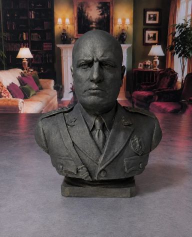 Benito Mussolini Il Duce Statua Busto decorativo stile storico dal 1922 al 1943