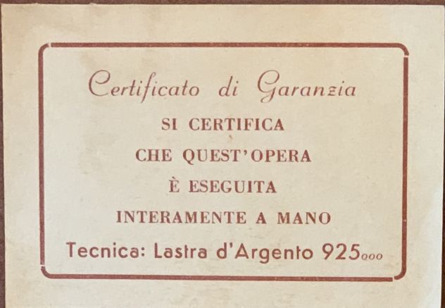 QUADRO "CAVALLI IN CORSA" BASSORILIEVO ARG. 925 - Foto 2
