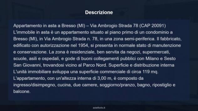 Immobile in asta di 119 m² con più di 5 locali e box auto in vendita a Bresso - Foto 9
