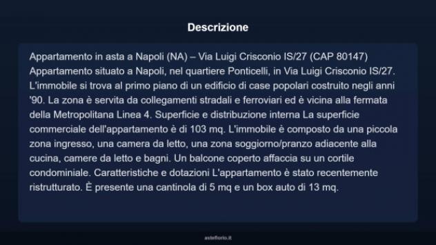 Immobile in asta di 103 m² con più di 5 locali in vendita a Napoli - Foto 6