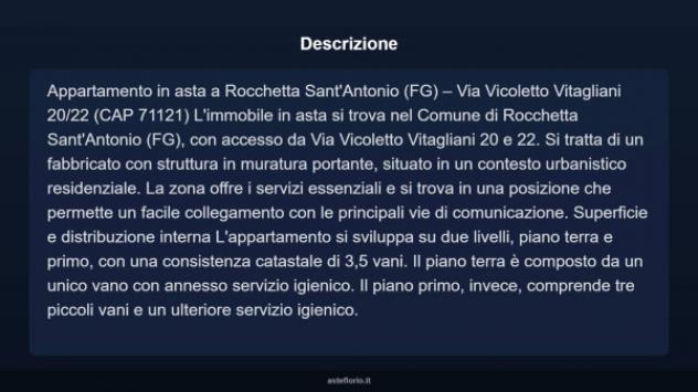 Immobile in asta di 65 m² in vendita a Rocchetta Sant'Antonio - Foto 8