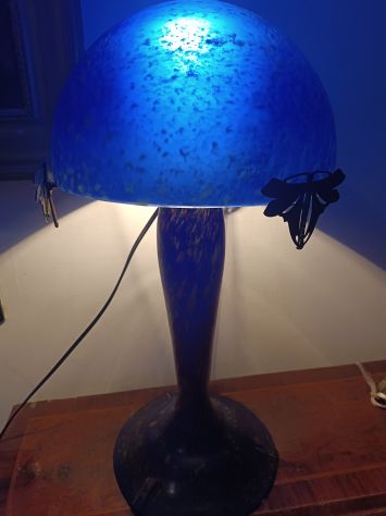 Lampada liberty francese pasta di vetro - Foto 7