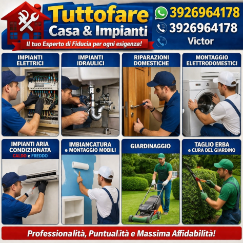 TUTTOFARE CASA & IMPIANTI – RIPARAZIONI E INSTALLAZIONI 🔧