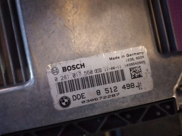 CENTRALINA MOTORE ENGINE ECU BMW SERIE 1 E87 E82 120D SPORT 2.0 CODE: 0281017550 - Foto 6