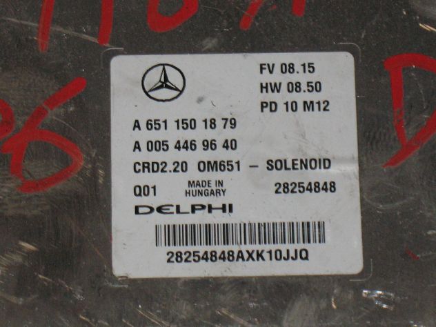 A6511501879 ECU CENTRALINA MERCEDES VITO CRD2.20 A6511501879 A0054469640 - Foto 2