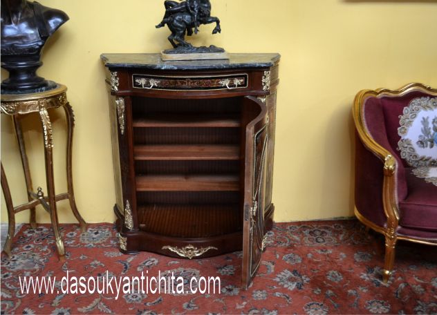 Servante stile Napoleone III dipinta a modo Vernis Marten - Foto 5