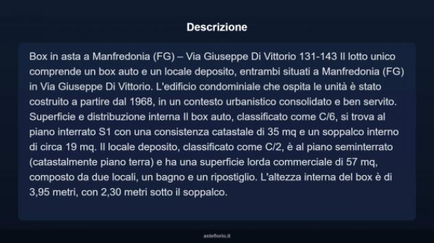 Immobile in asta di 35 m² in vendita a Manfredonia - Foto 4