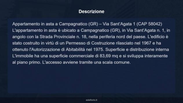 Immobile in asta di 83 m² in vendita a Campagnatico - Foto 11
