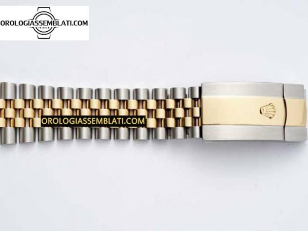 Rolex Replica SKYDWELLER SS/YG BEST EDITION QUADRANTE NERO SU BRACCIALE SS/YG JUBILEE A23J - Foto 9