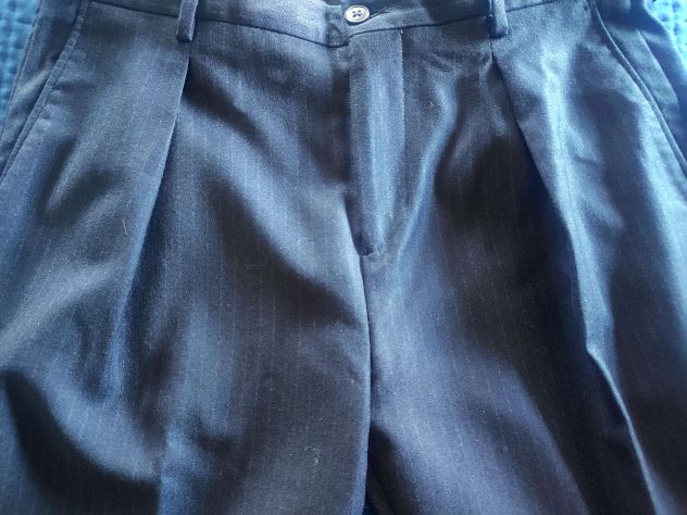 Pantalone gessato Brian Dales tg.48 in lana - Foto 5