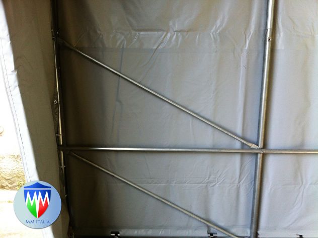 Tendostruttura 6,0 x 12,0 x 4,0 mt telo in Pvc 550 gr. mq. - Foto 8