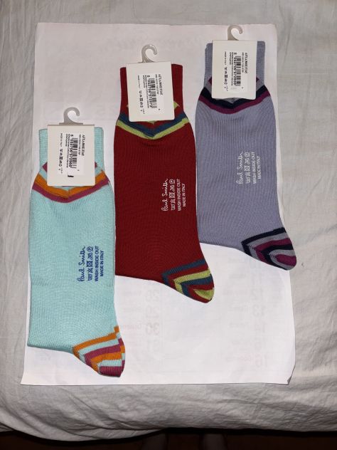 3 PAIA DI CALZE NUOVE DA UOMO LEGGERE FIRMATE ORIGINALI”PAUL SMITH”MADE IN ITALY - Foto 8